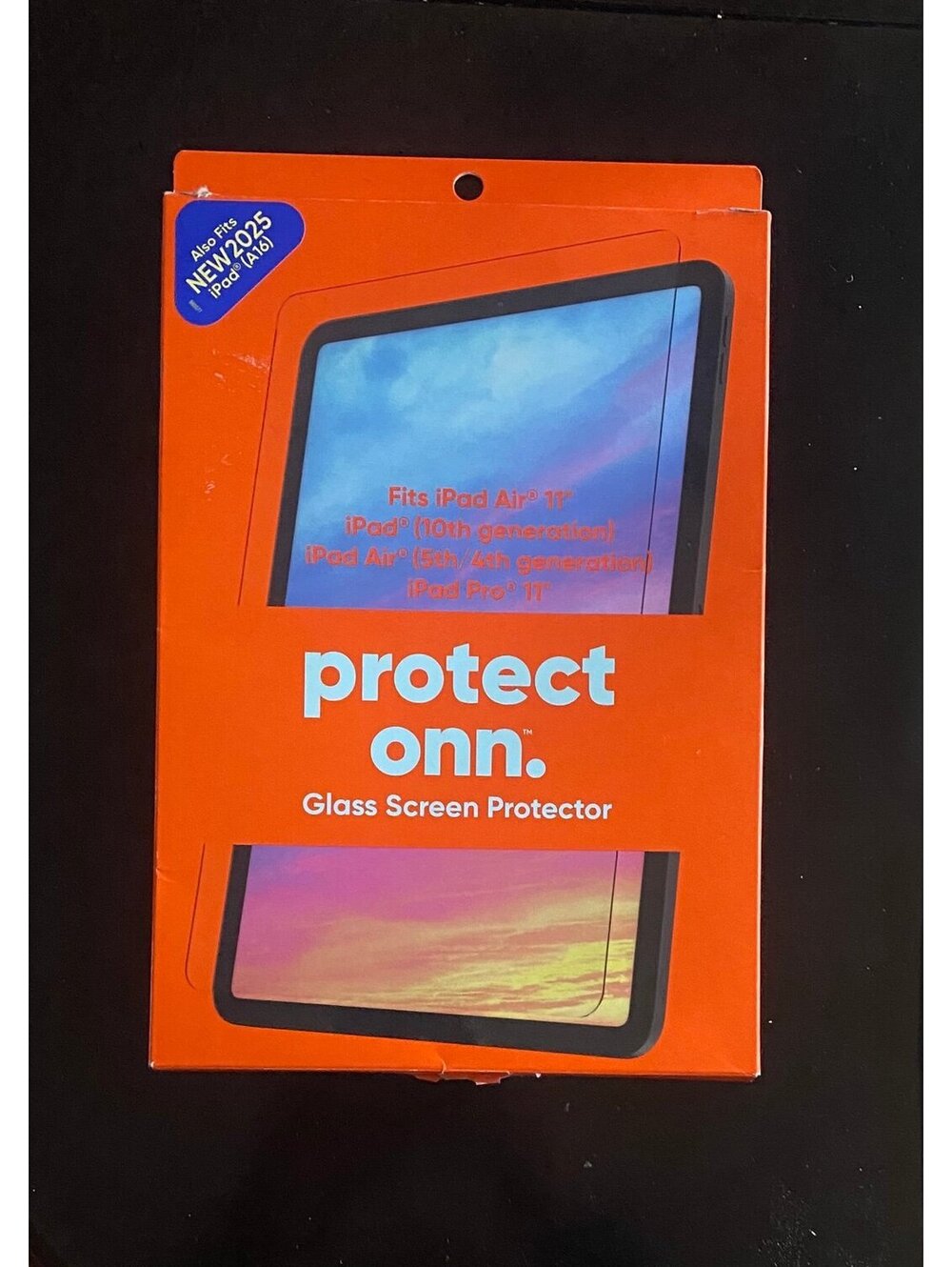 Onn Glass Screen Protector for iPad A16/iPad Air11”/iPad Pro 11”/iPad Air4,5 Gen